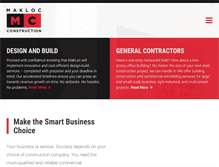 Tablet Screenshot of maklocconstruction.com